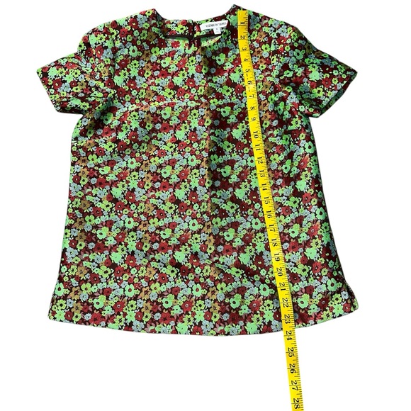 Elizabeth and James Multicolor Floral Short Sleeve Top size O - Picture 6 of 6